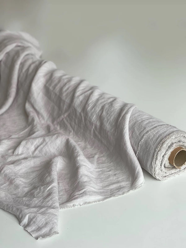 Cream 95" / 240 cm linen fabric