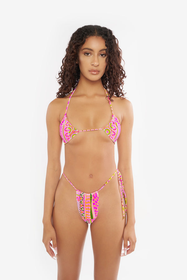 Playa Bikini Top - Pink Multi