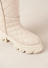 Katiuska Goal Digger Cream Leather Boots