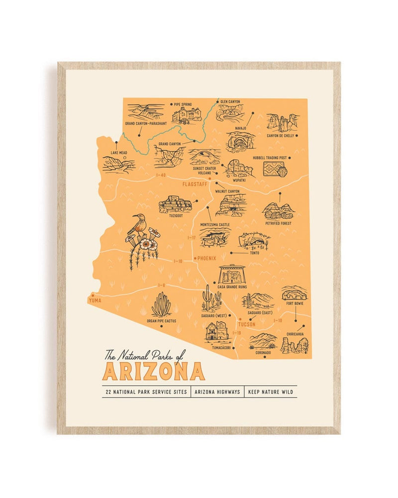 Explore Arizona Parks Poster | Digital Download