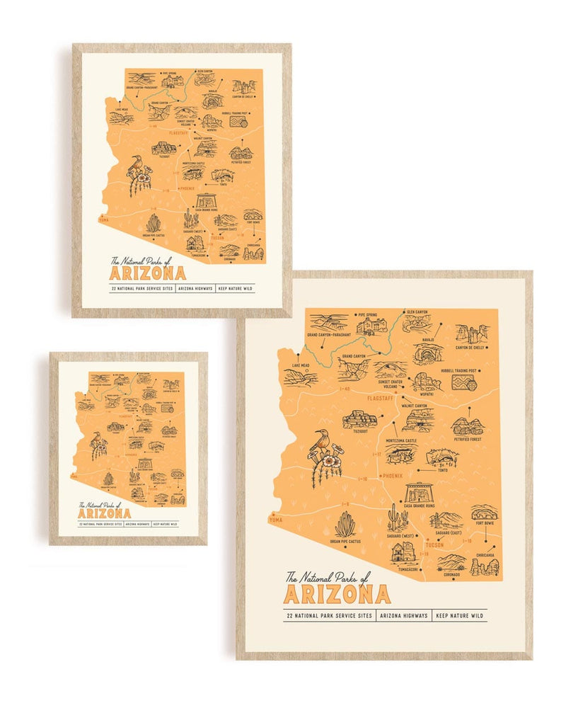 Explore Arizona Parks Poster | Digital Download