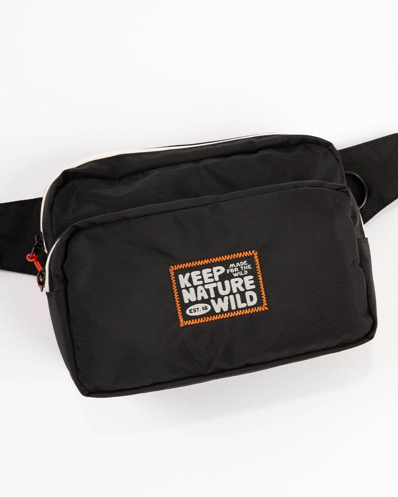 Fanny Pack + Stickers Bundle | Black/Atlantic