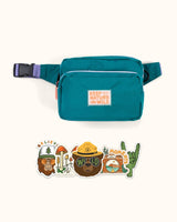 Fanny Pack + Stickers Bundle | Teal/Lavender