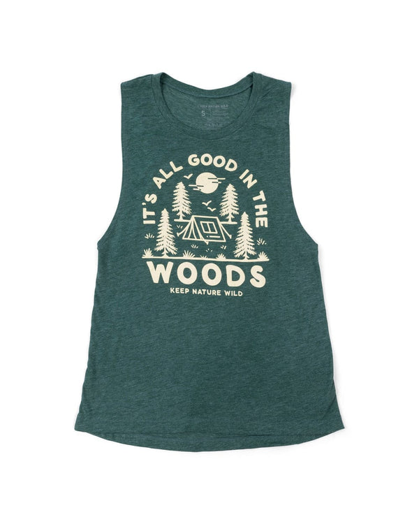 Good in the Woods Women's Muscle Tank | Forest