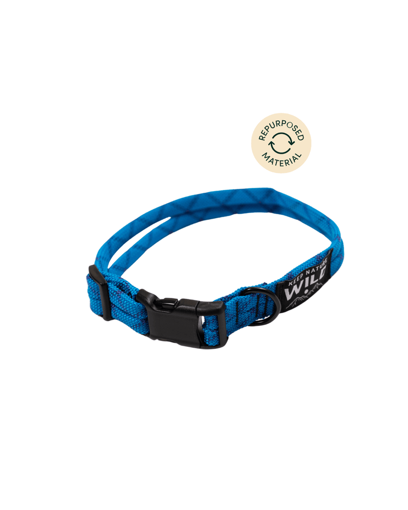 Keep Nature Wild Sale Medium / Cobalt Recycled Climbing Rope Dog Collar