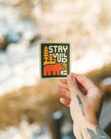 Stay Wild Grizzly | Sticker