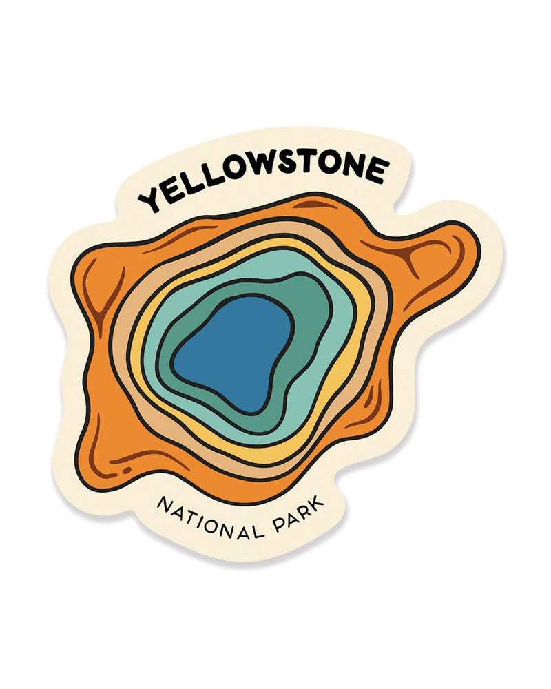 Keep Nature Wild Sticker Yellowstone Grand Prismatic Spring | Sticker