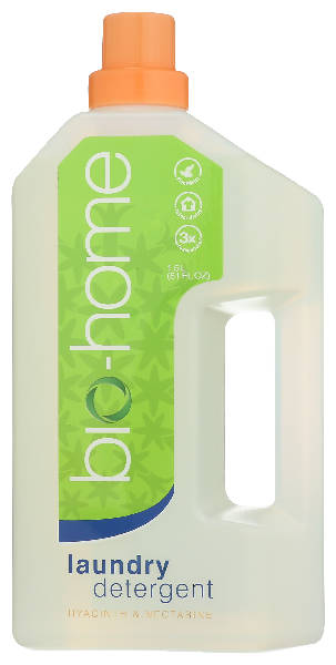 bio-home Laundry Detergent Regular - Hyacinth & Nectarine 51 fl. oz., 100% Plant-based Actives, Eco-Friendly, Non-Toxic