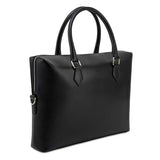 The Amalfi Laptop Briefcase in Black