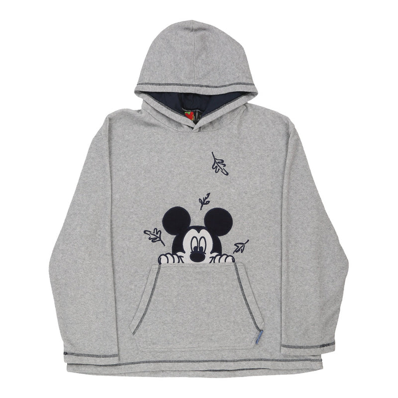 Vintage Mickey Mouse Mickey Unlimited Fleece - XL Grey Polyester - Thrifted.com