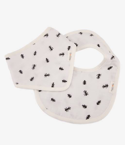 Picnic Ants Gauze Bib Gift Set