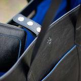 Maddox Tote Bag in Black &amp; Cobalt Blue