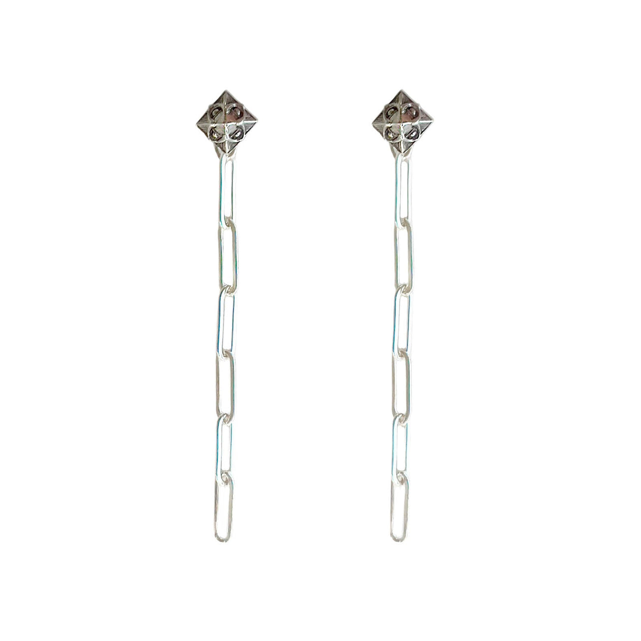 Pyramid Studs Silver, Astor & Orion