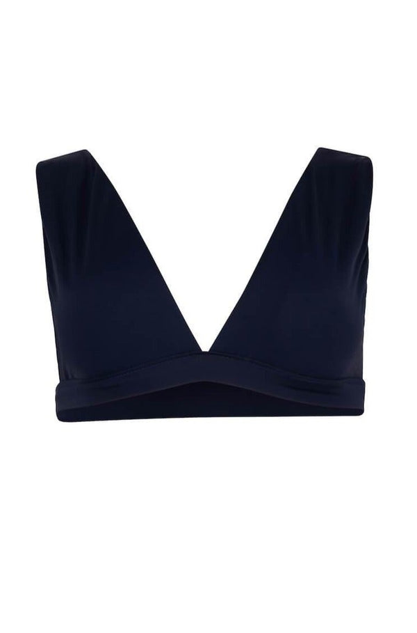 Natalie Bikini Top With Wide Straps in Navy