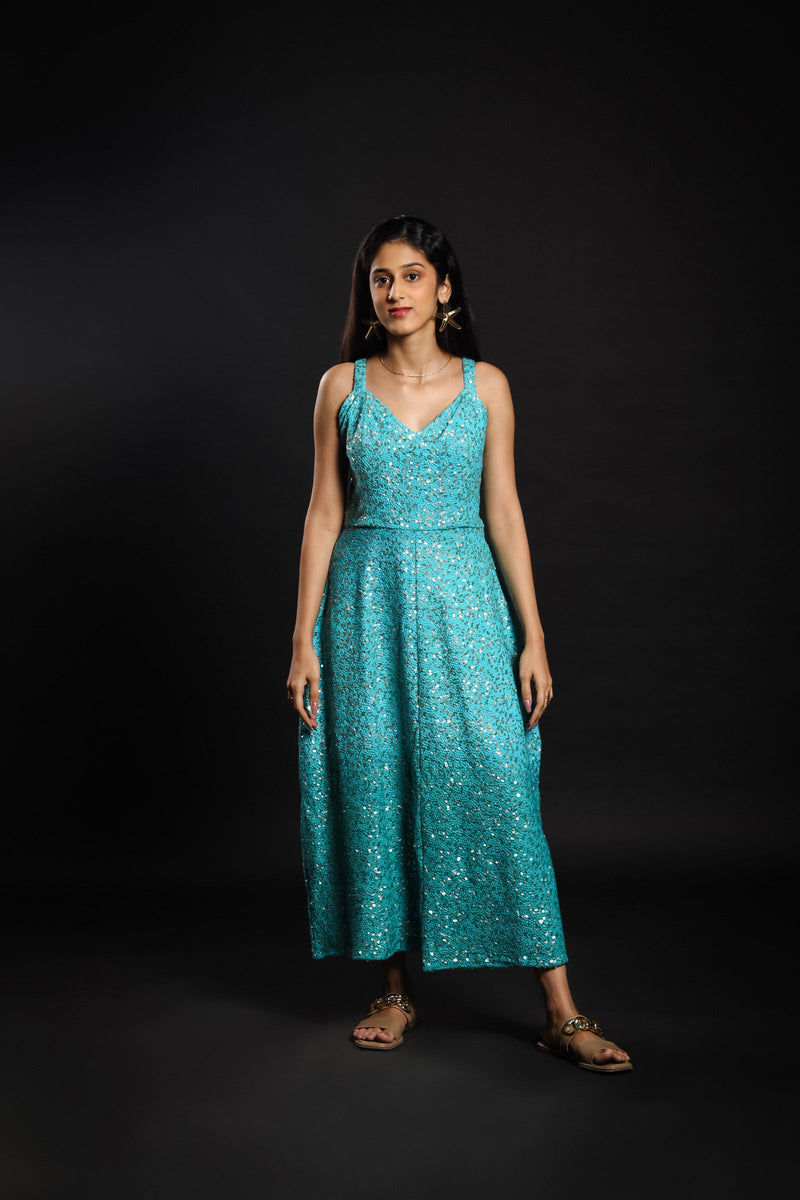 Embroidered Ombre Zephyr Dress