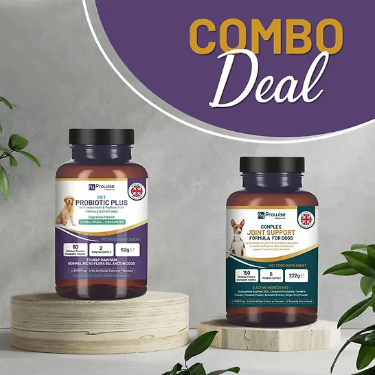 Combo Deal - Dog Joints ? and Gut Health? - Dog Joint Supplement + Pet Probiotic Plus I Made in the UK