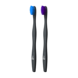 Plant based Toothbrush 2-pack - Sensitive Purple/Blue