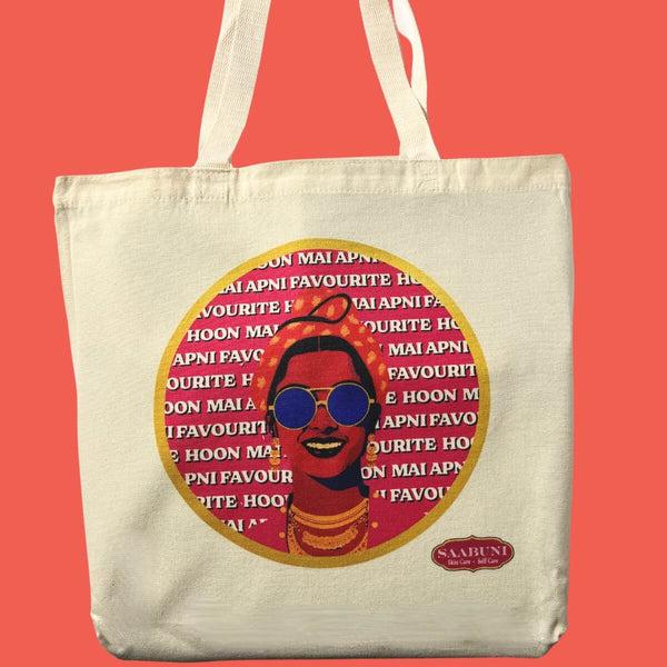 Positive Affirmation Tote - White Canvas