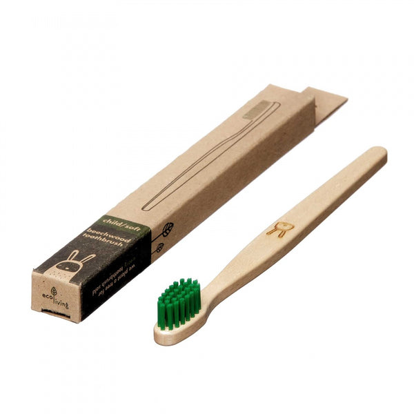 Kids 100% Plant-Based Beech Wood Toothbrush - Rabbit