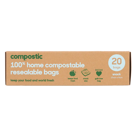 compostic snack bags - 20 bags