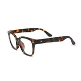 Square Anti Blue Light Glasses for Women - Stella Tortoise - Side Details - TopFoxx