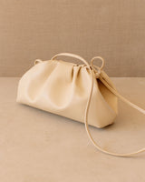 The D Corn Cream Vegan Leather Clutch Handbags ALOHAS