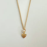 Tiny Heart Necklace Gold
