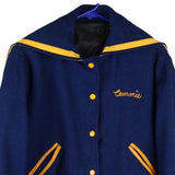 "Cammie" Unbranded Varsity Jacket - XS Navy Wool Blend