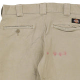 Dickies Trousers - 32W 30L Beige Cotton Blend