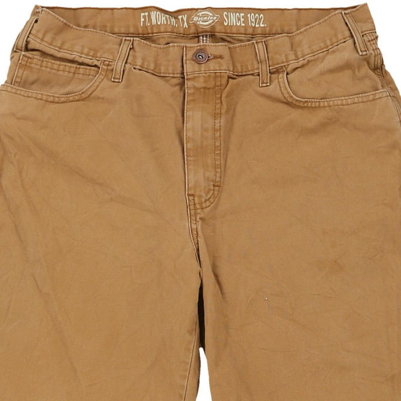Dickies Carpenter Shorts - 34W 11L Brown Cotton