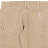 Carhartt Carpenter Jeans - 38W 32L Beige Cotton