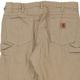 Carhartt Carpenter Trousers - 38W 31L Beige Cotton