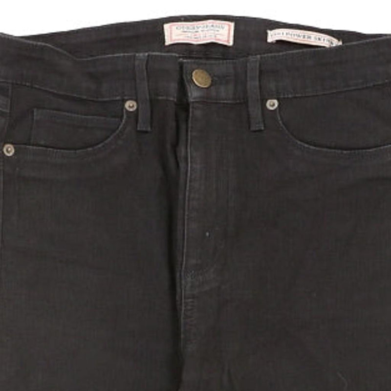 1981 Power Skinny Guess Jeans - 28W UK 8 Black Cotton