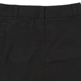 Conte Of Florence Midi Skirt - 32W UK 12 Black Cotton Blend