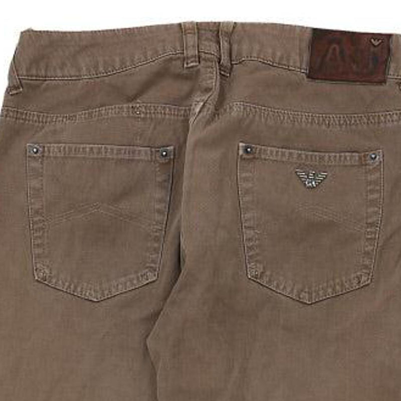 14 Years Armani Jeans - 29W 30L Brown Cotton