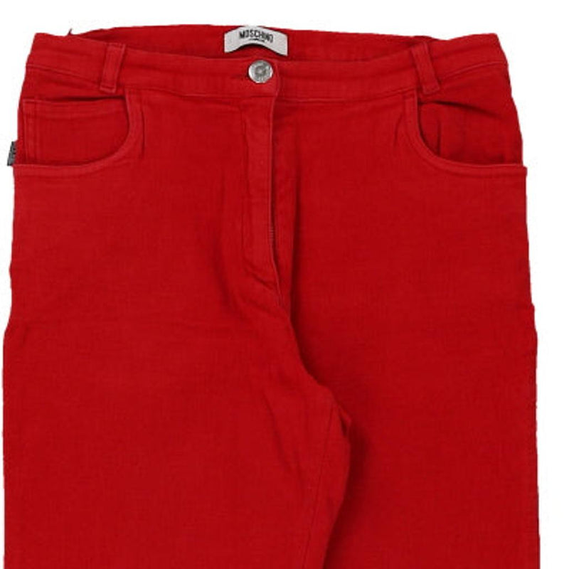 13-15 Years Moschino Jeans - 28W 27L Red Cotton