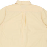 L.L.Bean Short Sleeve Shirt - Large Yellow Cotton - Thrifted.com