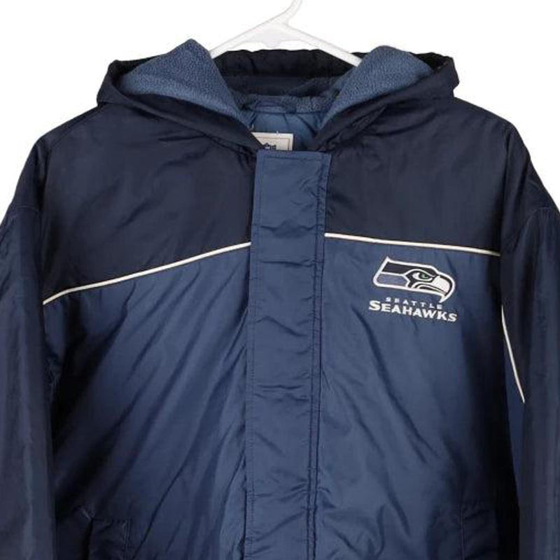 Vintage blue Seattle Seahawks Nfl Coat - mens medium