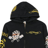 Vintage black 10-12 Years Ed Hardy Hoodie - boys medium