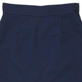Besy Midi Pencil Skirt - 26W UK 6 Navy Polyester Blend