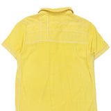 Vintage yellow Napapijri Polo Shirt - mens small