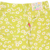 Les Pant Jeans Mini Skirt - 29W UK 10 Green Cotton