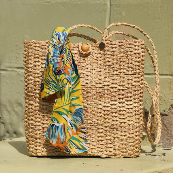 Iraca Palm Heart Basket Bag