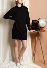 MAJESTIC Dress Vehoodydress Black