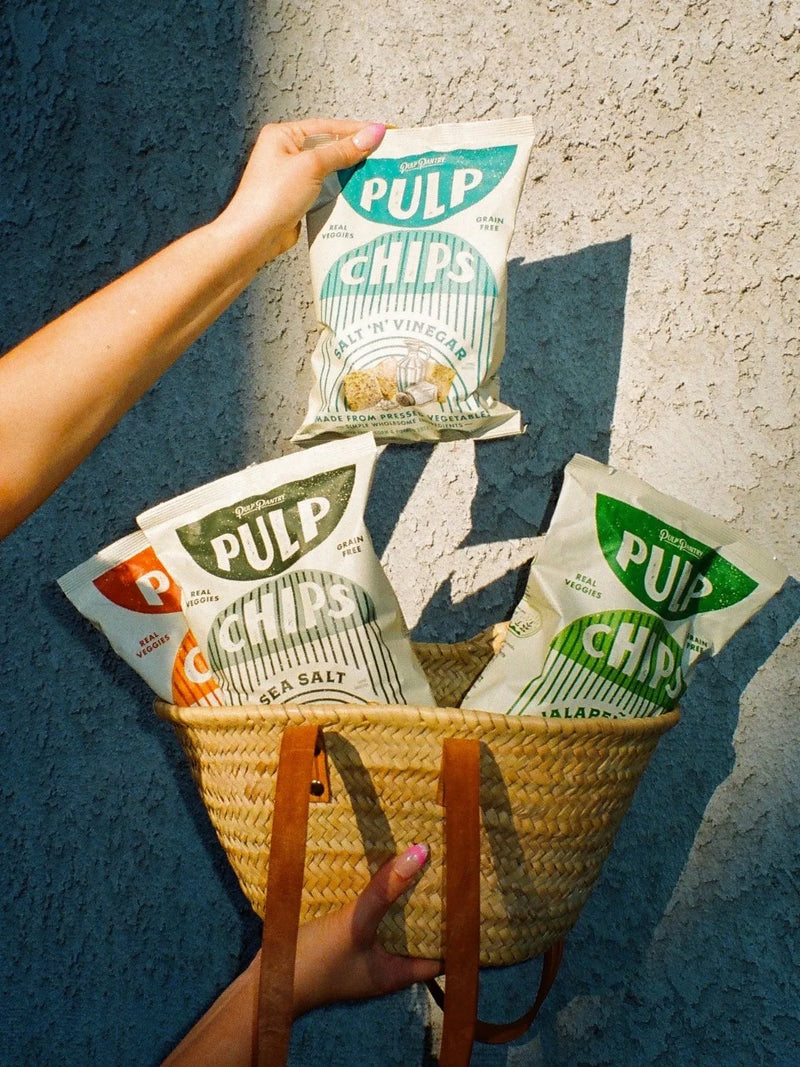 Pulp Chips Pulp Pantry Corn Free, Grain Free, Gluten Free, Vegan Veggie Chips Healthy Tortilla Chips