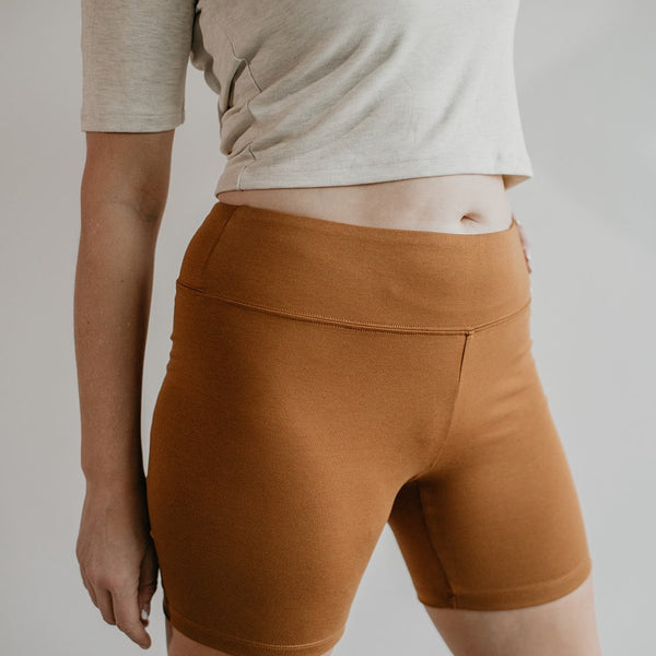Women’s Bike Shorts | Bronze Leggings Bamboo/cotton 1